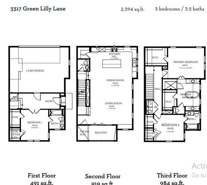 2D floor plan layout of this home in Timbergrove Green, Houston, TX (Image 3). 2D floor plan layout of this home in Timbergrove Green, Houston, TX (Image 3).