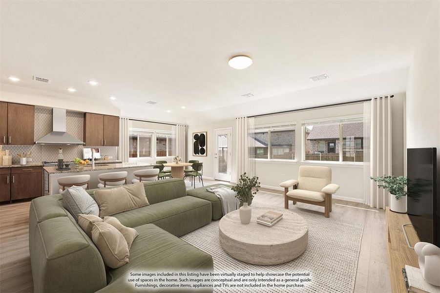 Furnished interior view inside a new home in Godley Ranch Elements, Godley (Image 9).