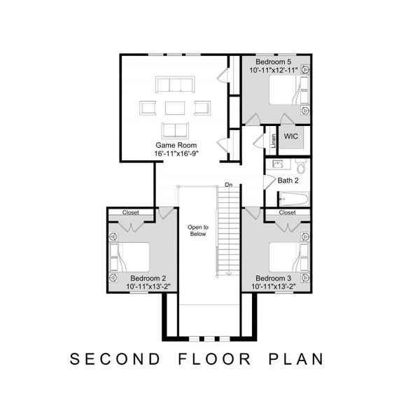 1021 Brock Heights Floor Plan - Upper Level 1021 Brock Heights Floor Plan - Upper Level