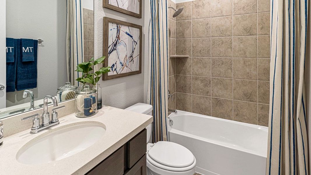 Furnished interior view inside a new home in Raburn Reserve 50s, Tomball (Image 9).