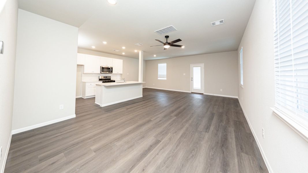 Family Room to Kitchen and Dining Area Family Room to Kitchen and Dining Area
