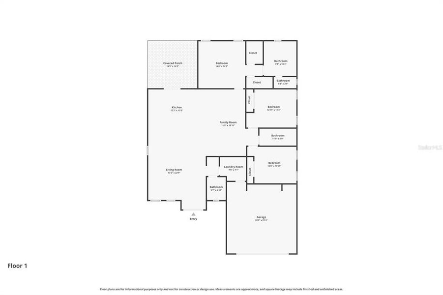 2D floor plan layout of this home in , Rotonda West, FL (Image 5).