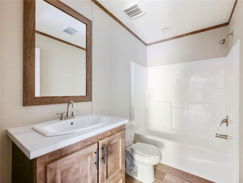 Furnished interior view inside a new home in , Clarkesville (Image 10).