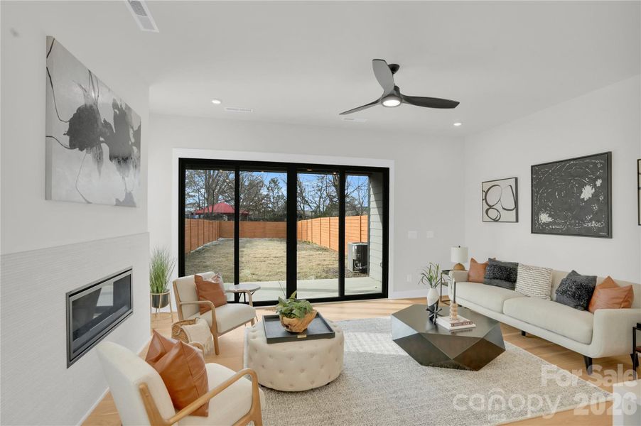 Furnished interior view inside a new home in , Charlotte (Image 39). Furnished interior view inside a new home in , Charlotte (Image 39).