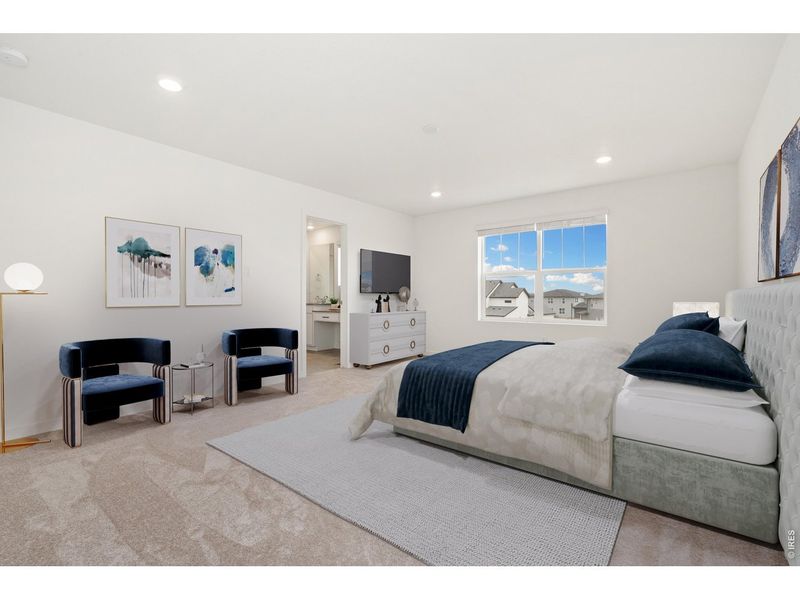 Furnished interior view inside a new home in Timnath Lakes, Timnath (Image 13). Furnished interior view inside a new home in Timnath Lakes, Timnath (Image 13).