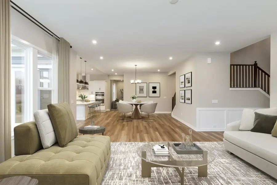 Representative furnished interior of a home built from the Beckett by Fischer Homes in Twin Lakes, Hoschton (Image 4).