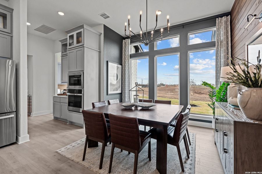 Furnished interior view inside a new home in Esperanza, Boerne (Image 4). Furnished interior view inside a new home in Esperanza, Boerne (Image 4).