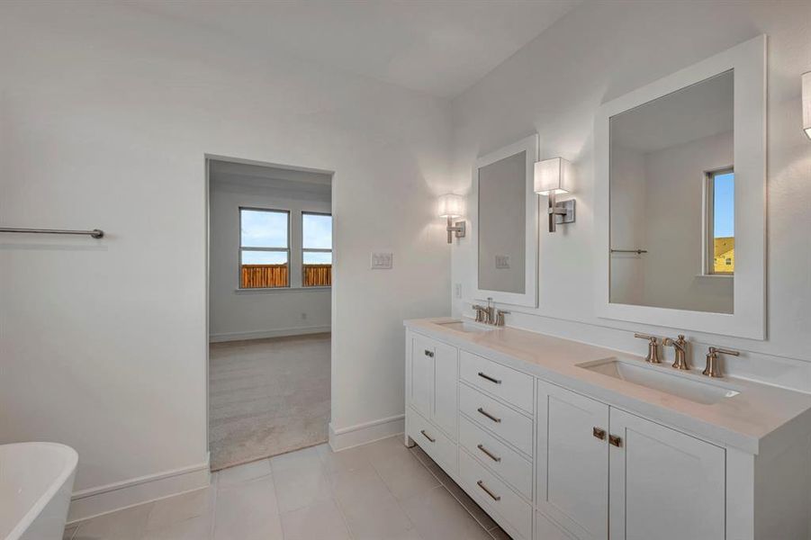 Furnished interior view inside a new home in Timberbrook, Justin (Image 13). Furnished interior view inside a new home in Timberbrook, Justin (Image 13).