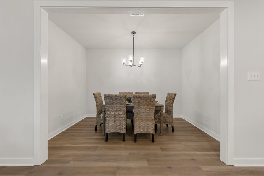 Representative furnished interior of a home built from the The Dahlia by Avonley Homes in Mission Ranch, College Station (Image 11). Representative furnished interior of a home built from the The Dahlia by Avonley Homes in Mission Ranch, College Station (Image 11).