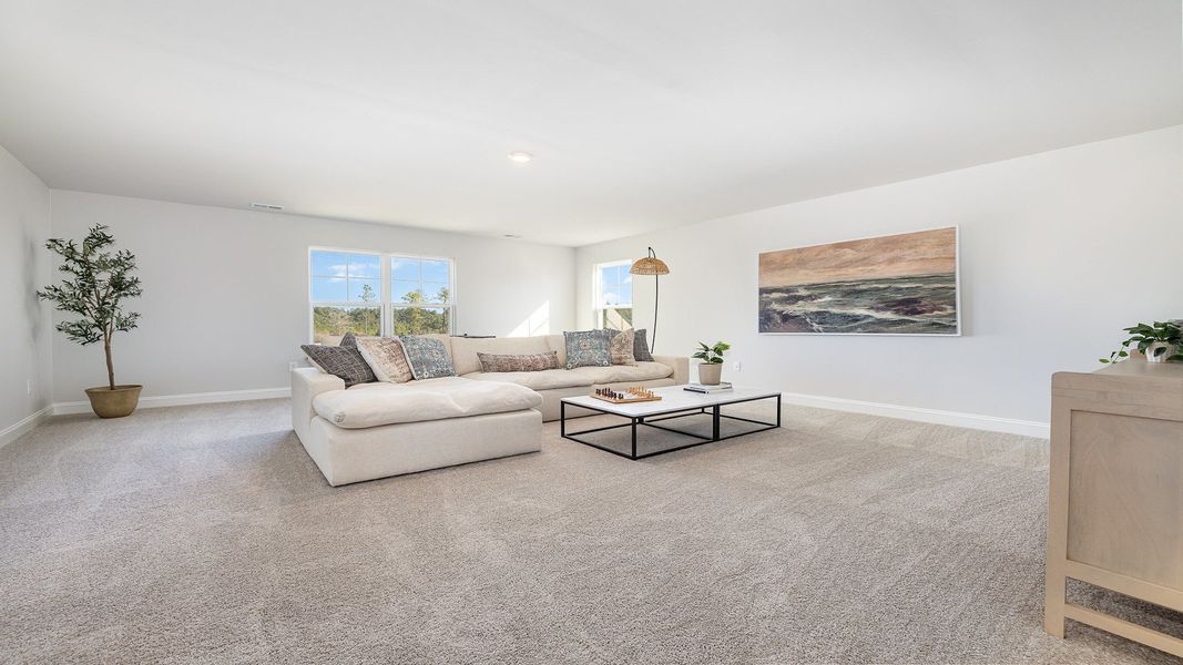 Furnished interior view inside a new home in Brunswick Plantation, Ash (Image 16).