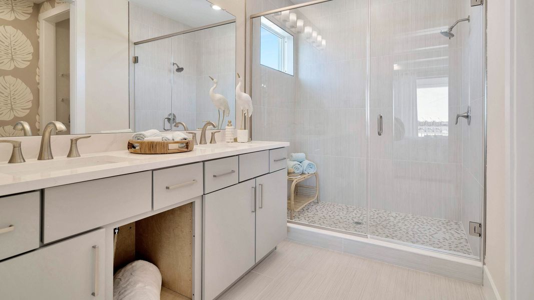 Furnished interior view inside a new home in Lagoon Residences at Epperson, Wesley Chapel (Image 19).