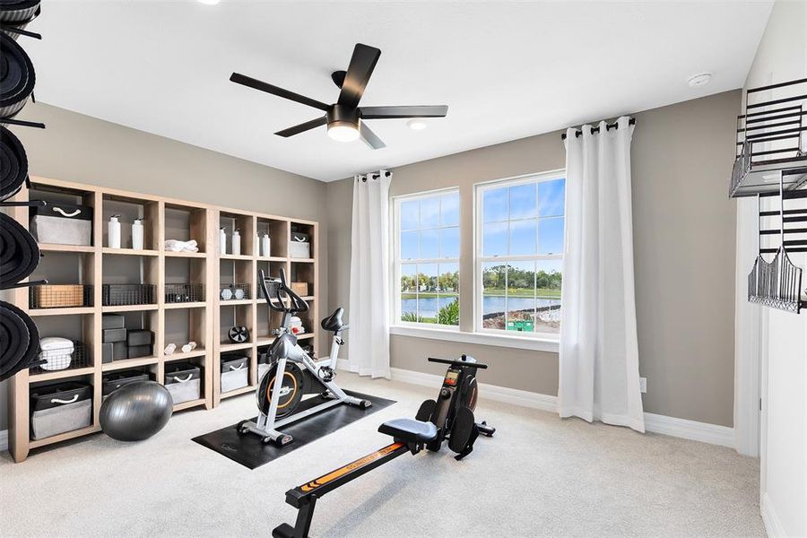 Furnished interior view inside a new home in The Landings at Live Oak Lake, St. Cloud (Image 18).