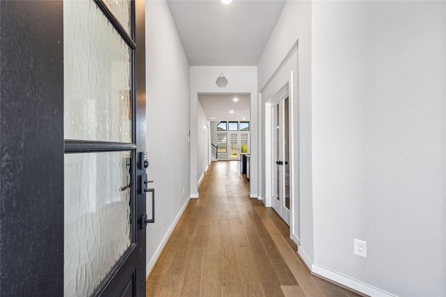 Welcoming entry with elegant finishes