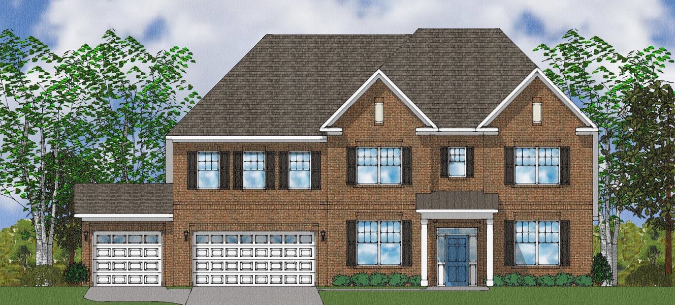 Representative exterior photo of a completed home built from the Patterson II - Elite Collection by Mungo Homes in Suter Estates, Easley, SC (Image 42).