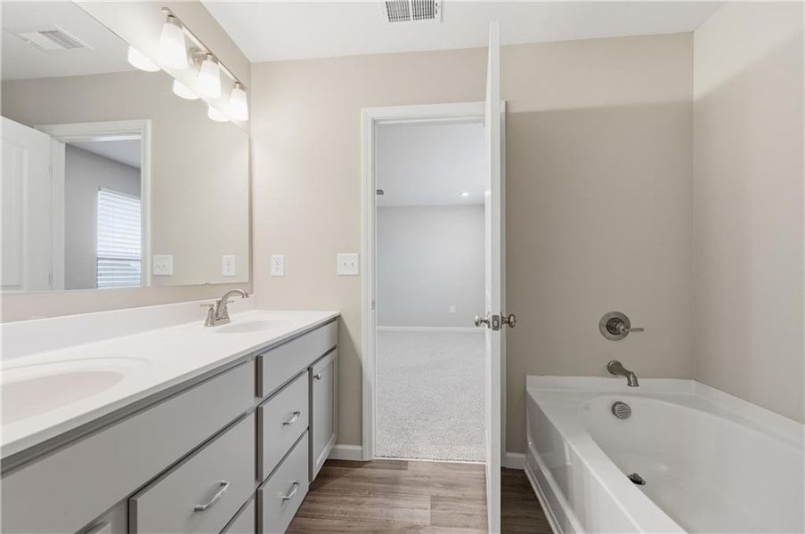 Furnished interior view inside a new home in Twin Lakes, Hoschton (Image 16).