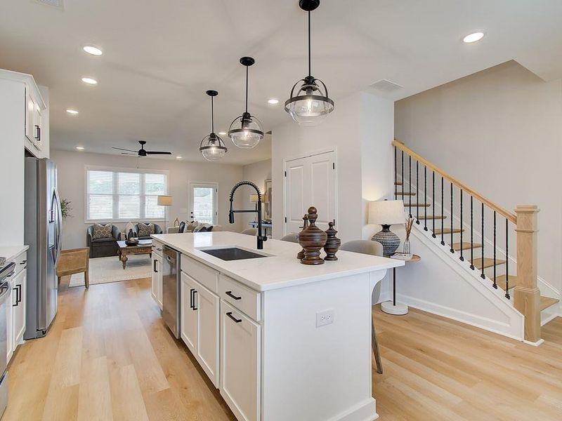 Furnished interior view inside a new home in Townes at South Main, Kennesaw (Image 8).