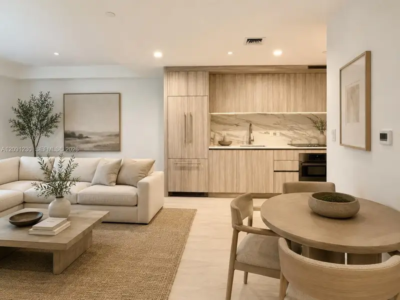 Furnished interior view inside a new home in , Miami (Image 7).