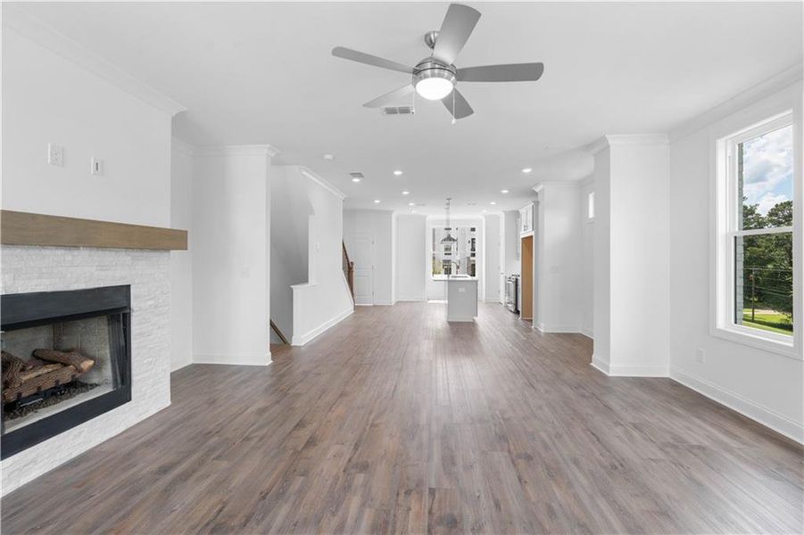 Spacious, unfurnished interior of a new home in Millcroft Townhomes, Buford (Image 25).