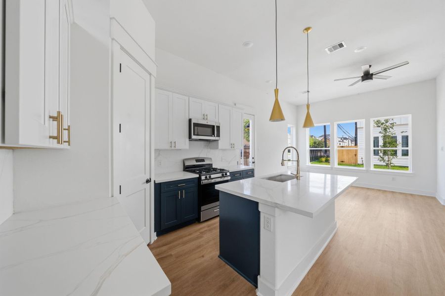 Furnished interior view inside a new home in , Houston (Image 10).