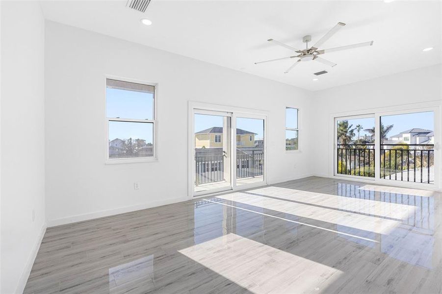 expansive master bedroom