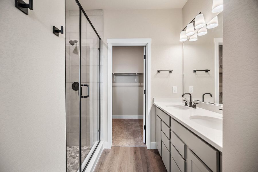 Furnished interior view inside a new home in Trails at Aspen Ridge-3, Colorado Springs (Image 17).