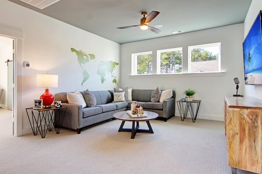 Furnished interior view inside a new home in Point Hope - Village Collection, Charleston (Image 15).