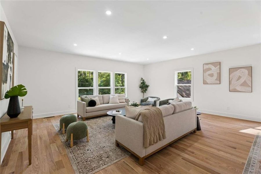 Furnished interior view inside a new home in , Atlanta (Image 14).