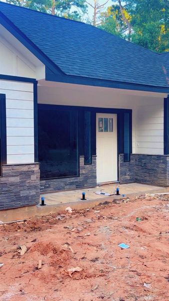 Exterior details and patio area of a home in , Willis (Image 3). Exterior details and patio area of a home in , Willis (Image 3).