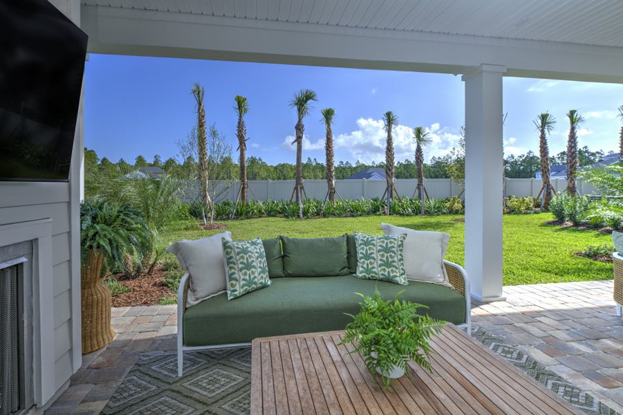 Representative exterior details of a home built from the Liberty by Riverside Homes in Mariposa at EverRange, Jacksonville (Image 4).
