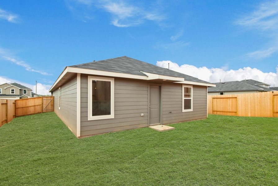 Exterior details and patio area of a home in Mill Creek, Magnolia (Image 3). Exterior details and patio area of a home in Mill Creek, Magnolia (Image 3).