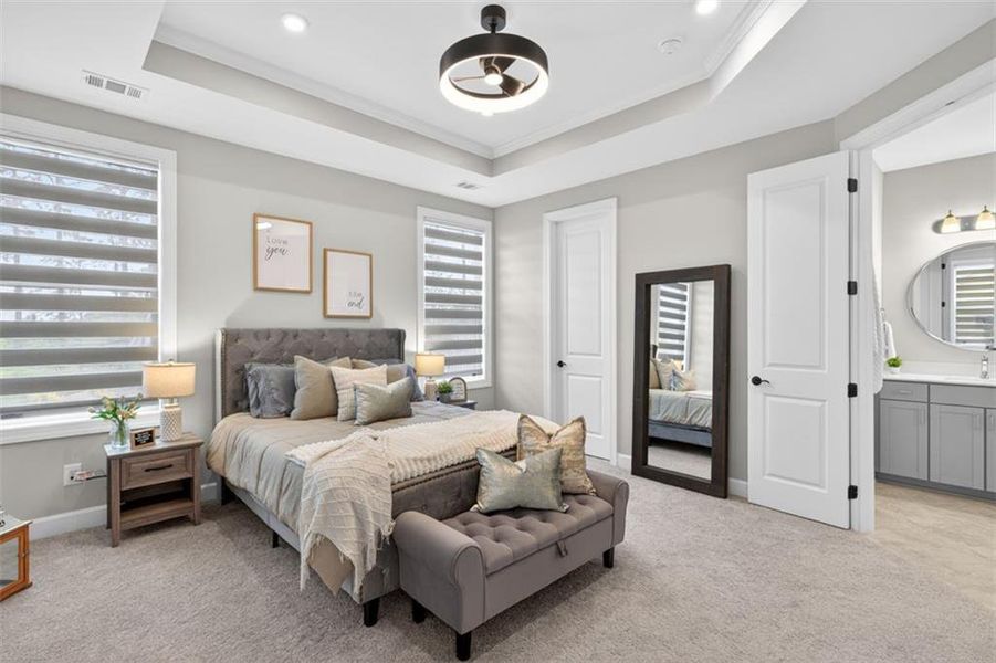 Furnished interior view inside a new home in , Hoschton (Image 22).
