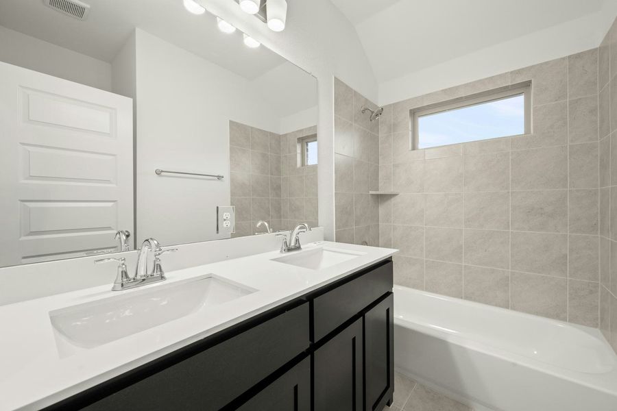 Furnished interior view inside a new home in Stone Eagle, Azle (Image 19).