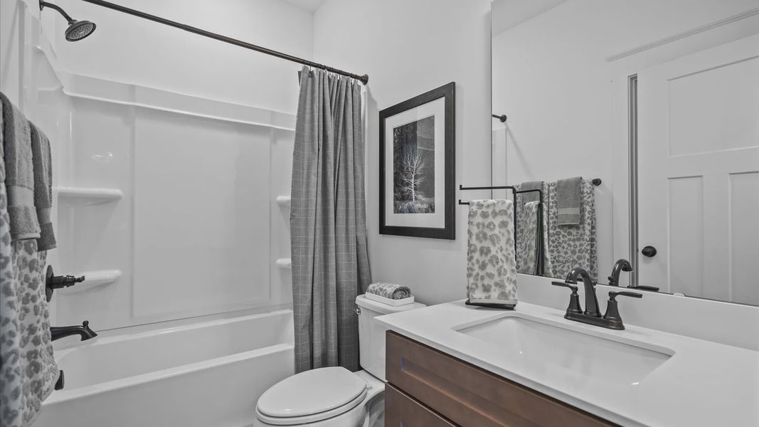 Furnished interior view inside a new home in Kayfield at Midway, Anderson (Image 22).