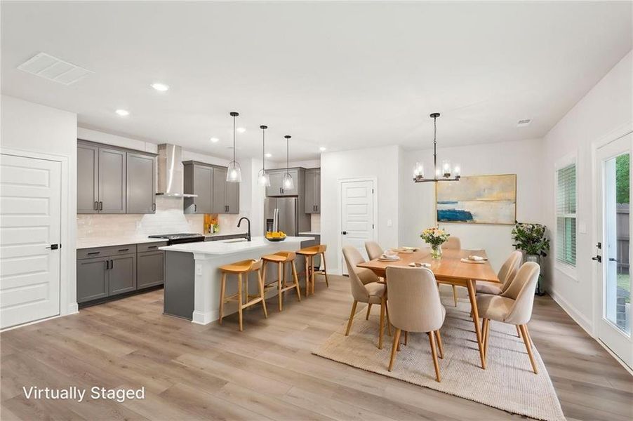Furnished interior view inside a new home in Hemingway - Reserve Series, Cumming (Image 8).