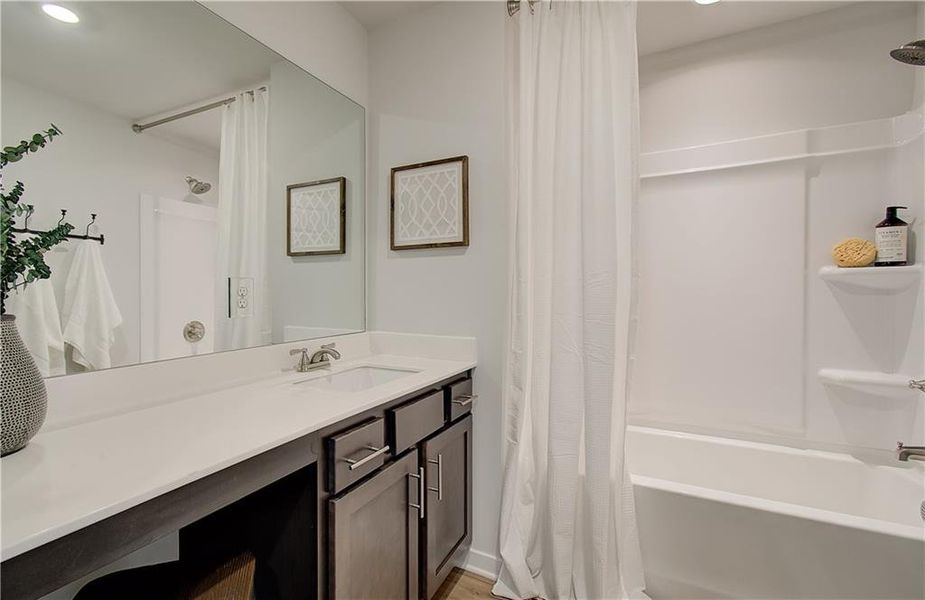 Furnished interior view inside a new home in The Towns at Auburn Station East, Auburn (Image 7).