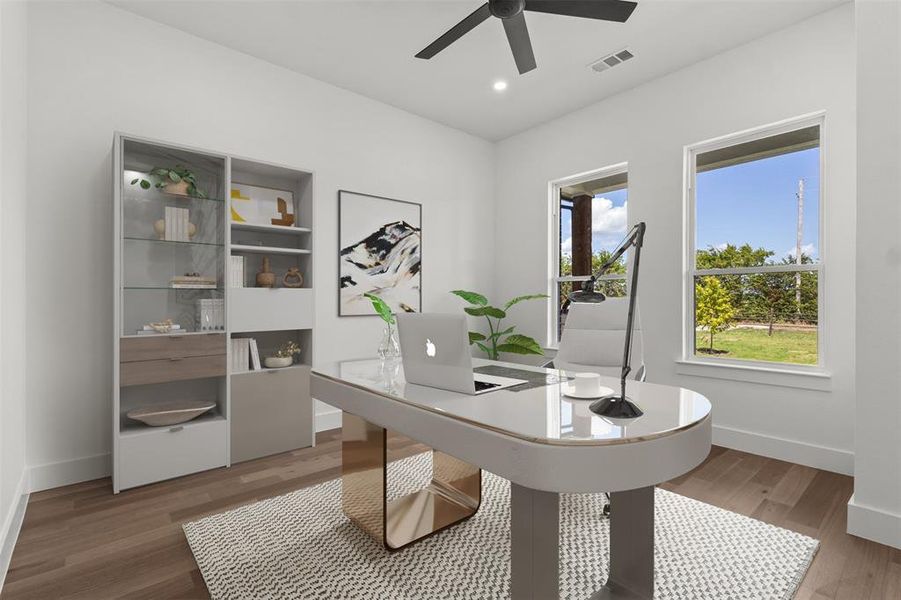 Furnished interior view inside a new home in , Greenville (Image 14).