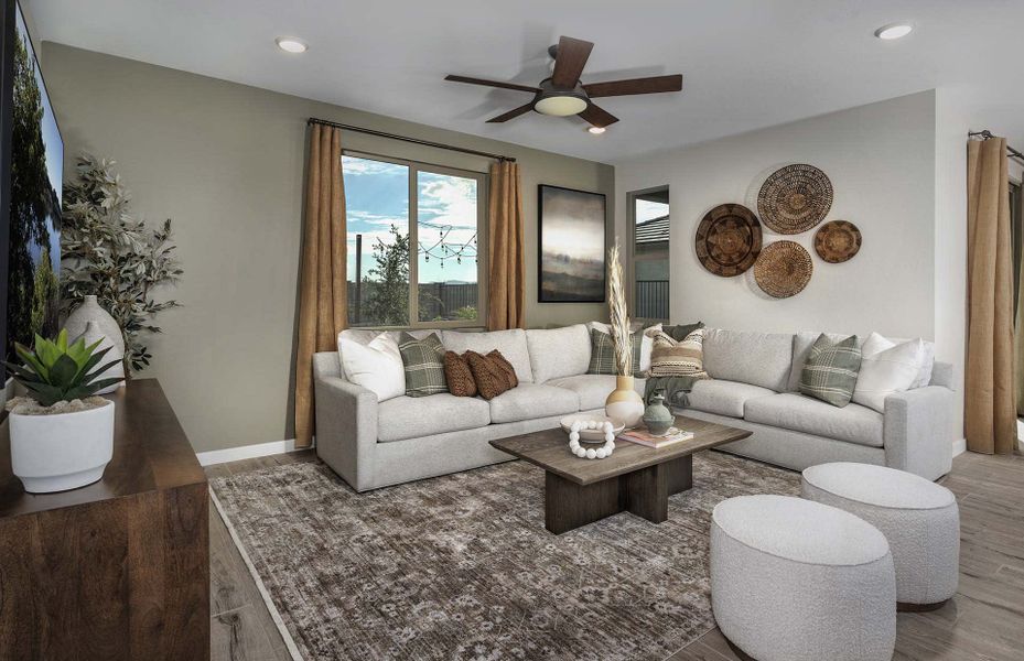 Great Room | Monument | Sunrise - Valley Series | Surprise, AZ | Landsea Homes