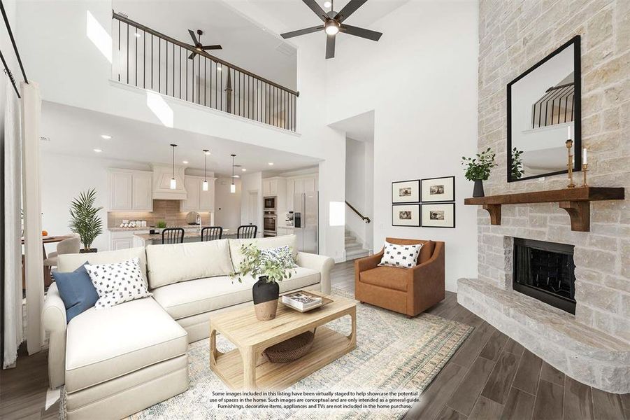 Furnished interior view inside a new home in Crystal Lake Estates, Red Oak (Image 6).