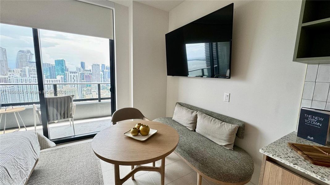 Furnished interior view inside a new home in , Miami (Image 11).