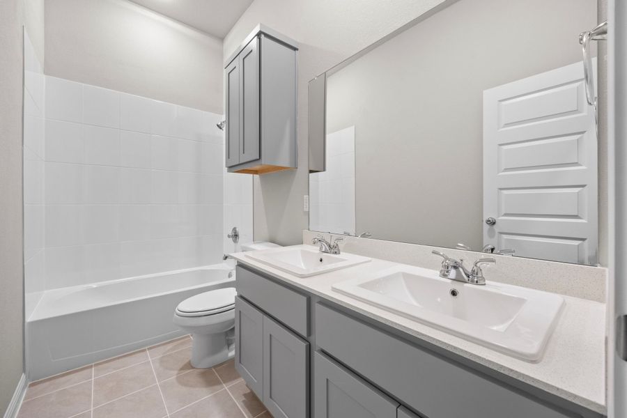Bathroom in the Spruce home plan by Trophy Signature Homes - REPRESENTATIVE PHOTO Bathroom in the Spruce home plan by Trophy Signature Homes - REPRESENTATIVE PHOTO