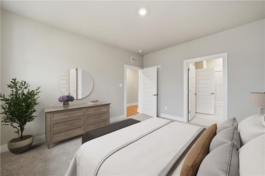 Furnished interior view inside a new home in Rhodes Glen, Lawrenceville (Image 19).