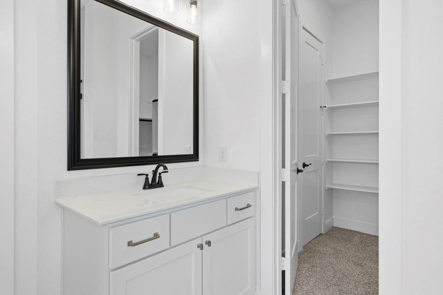 Furnished interior view inside a new home in Wood Leaf Reserve, Tomball (Image 11).