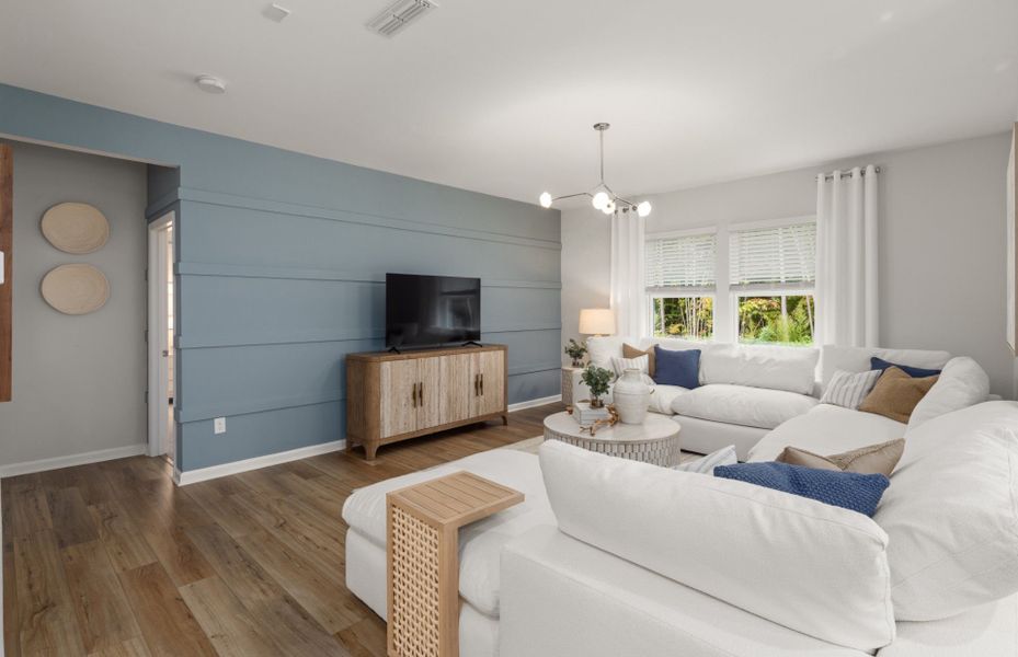 Furnished interior view inside a new home in Carpenter Falls, Durham (Image 12).