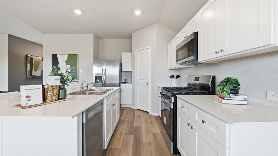Representative furnished interior of a home built from the Bellvue by D.R. Horton in Dry Creek, Bridgeport (Image 8).