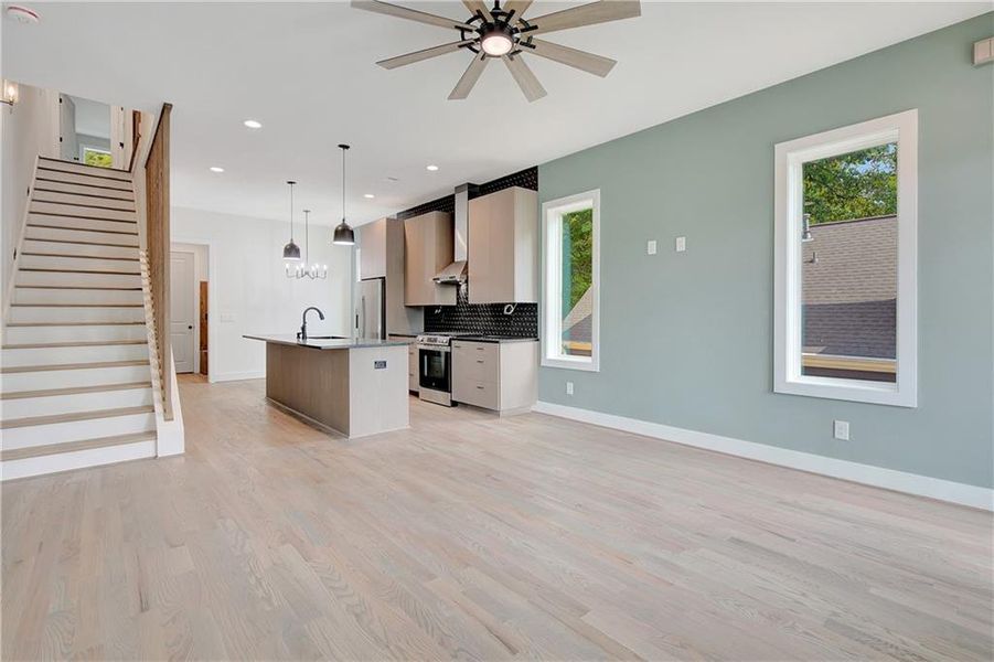 Furnished interior view inside a new home in , Atlanta (Image 42).