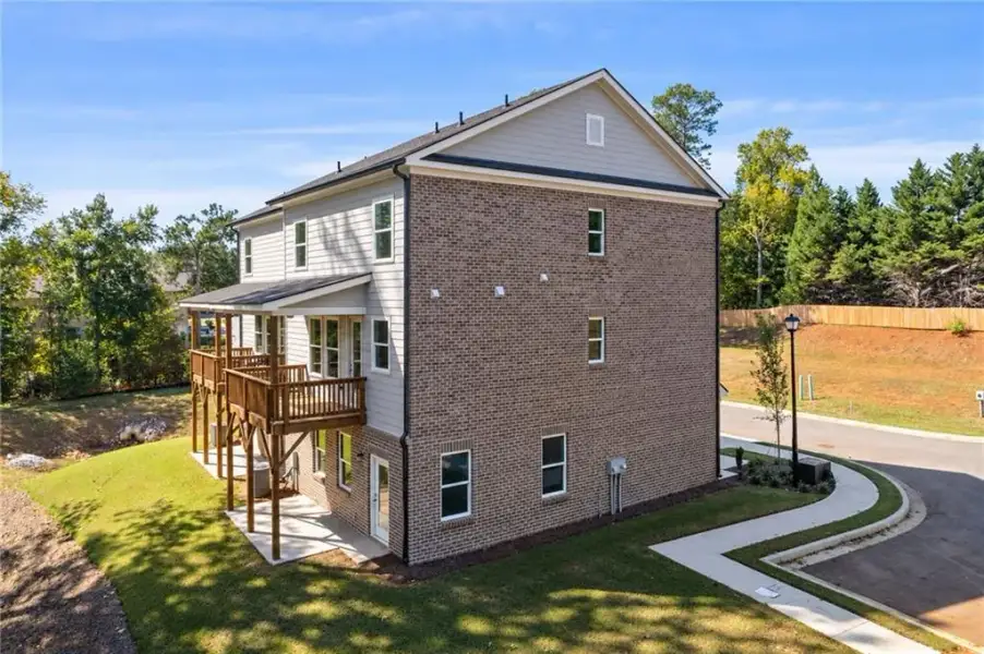 Exterior details and patio area of a home in , Suwanee (Image 18).