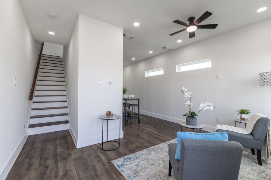 Furnished interior view inside a new home in , Spring (Image 5).