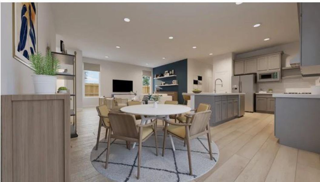 Pics are not of actual home.  They are a representative of a home of the same floor plan