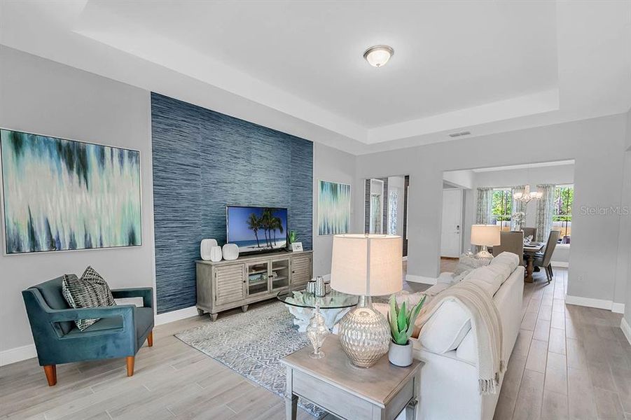 Furnished interior view inside a new home in Buena Lago, St. Cloud (Image 16). Furnished interior view inside a new home in Buena Lago, St. Cloud (Image 16).