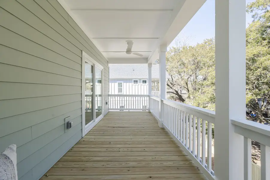 Exterior details and patio area of a home in Mount Pleasant Homes, Mount Pleasant (Image 3).